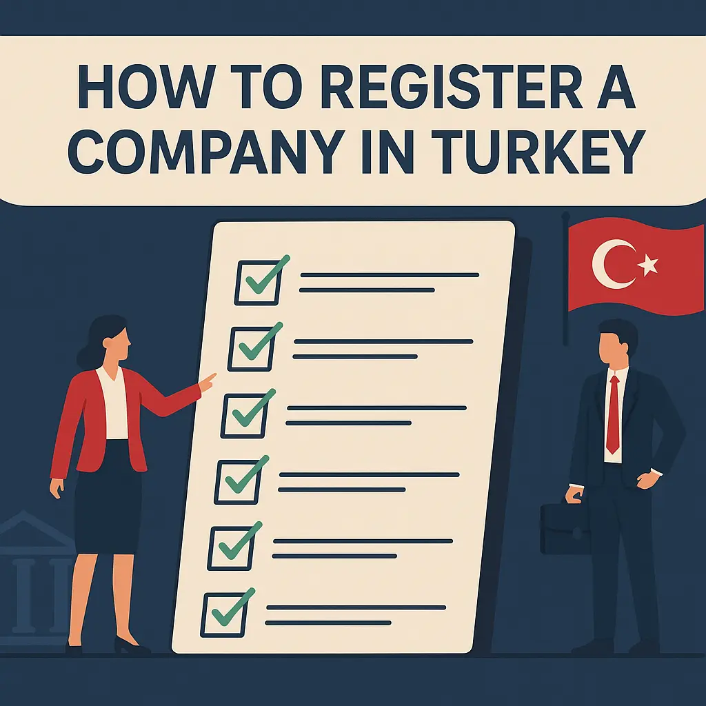 image showing steps to company registration in Turkey 