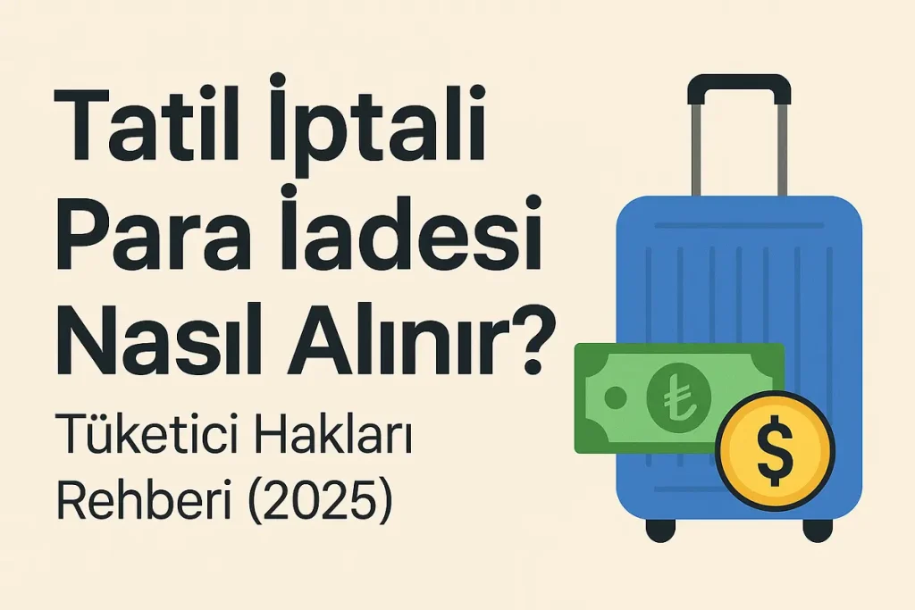 Tatil iptali sonrası para iadesi sürecini anlatan 2025 tüketici hakları rehberi kapağı – Tatil İptali Para İadesi Nasıl Alınır?