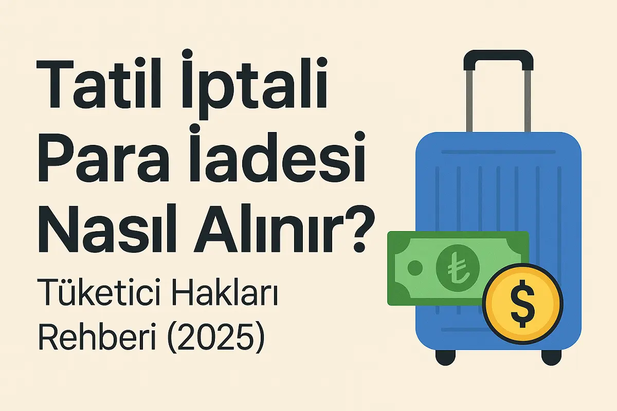 Tatil iptali sonrası para iadesi sürecini anlatan 2025 tüketici hakları rehberi kapağı – Tatil İptali Para İadesi Nasıl Alınır?