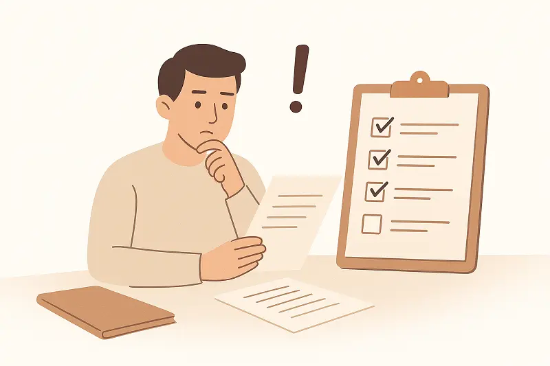 vatandaşlık başvurusu yapan bir kişiyi temsil eden illüstrasyon. Türk Vatandaşlığı Nasıl Alınır makalesinin başvuru sürecinde ve sonrasında dikkat edilmesi gerekenleri anlatan bölümüne ait görsel.