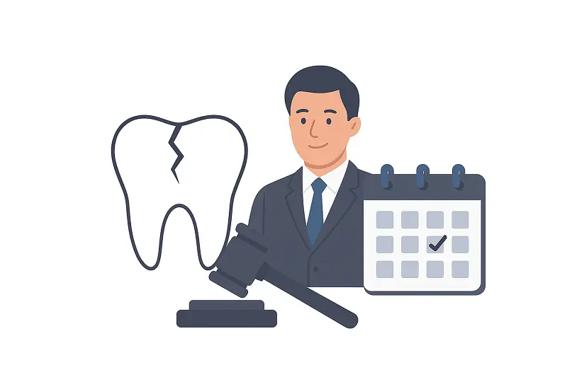 Starting the legal process to sue a dentist after Dental Malpractice in Turkey – timeline and key procedural steps.