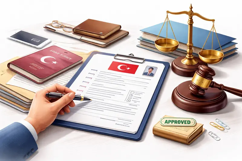 Remove Pre-Entry Permit Requirement to Turkey through administrative application, showing official documents, Turkish authorities review process, and legal petition submitted by a foreign national