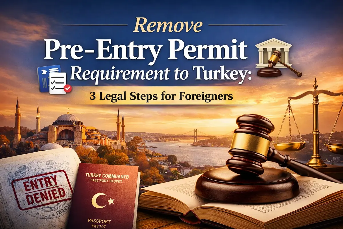 Remove Pre-Entry Permit Requirement to Turkey – legal process for foreigners including entry ban removal, Turkish administrative law procedures, and court action to regain lawful entry rights