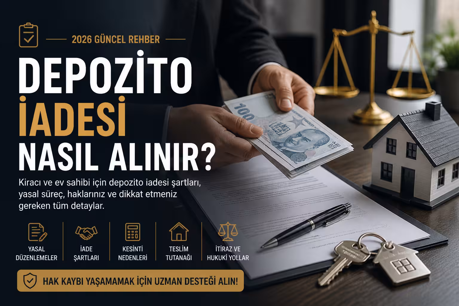 depozito iadesi nasıl alınır kiracı ev sahibi depozito iade şartları rehberi