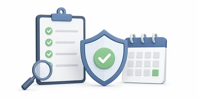 Obtaining Long-Term Residence Permit in Turkey eligibility check illustration showing 8-year continuous residence requirement, legal stay verification, and permanent residency eligibility criteria in Turkey.
