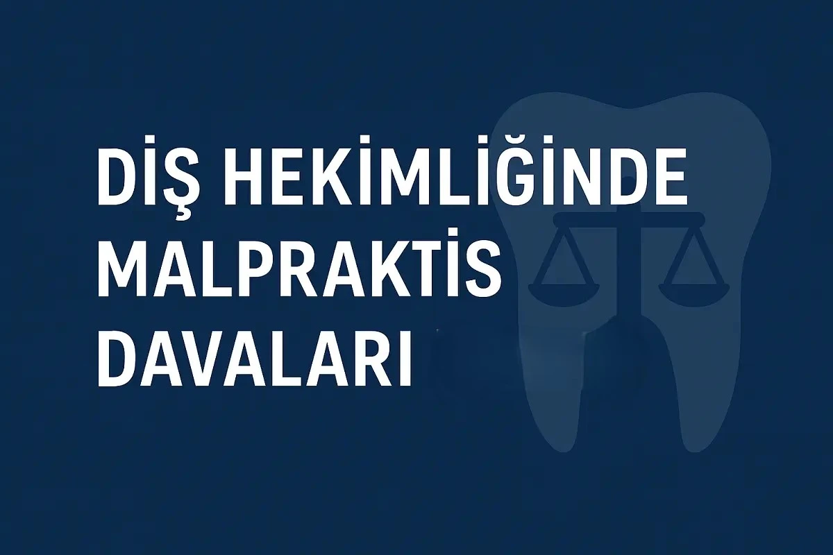 Diş hekimi Malpraktis davaları başlıklı makale için görsel, hukuk ve diş hekimliği konusunu temsil ediyor.